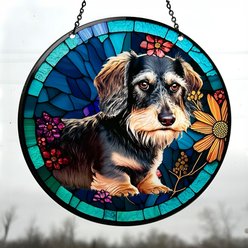 d'ears Wired Haired Dachshund Suncatcher slide 2 of 2