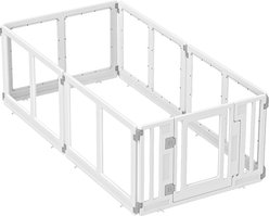 allforpaws Acrylic Dog Exercise Playpen, White, Large: 35 x 70 x 23-in slide 1 of 2