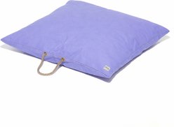 Found My Animal Waxed Cotton Canvas Pillow Dog Bed, Light Blue, Medium