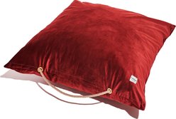Found My Animal Velvet Pillow Dog Bed, Burgundy, Large
