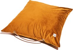 Found My Animal Velvet Pillow Dog Bed, Ochre, Medium