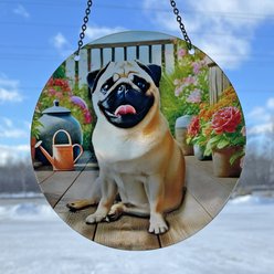 d'ears Pug on Deck Suncatcher slide 2 of 2