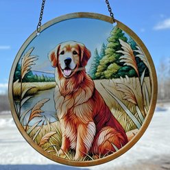 d'ears Golden Retriever by River Suncatcher slide 2 of 2