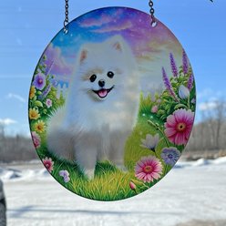 d'ears White Pomeranian Suncatcher slide 2 of 2