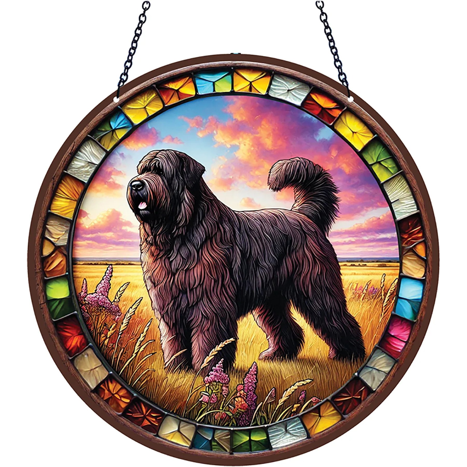 d'ears Bouviers Des Flandres Suncatcher