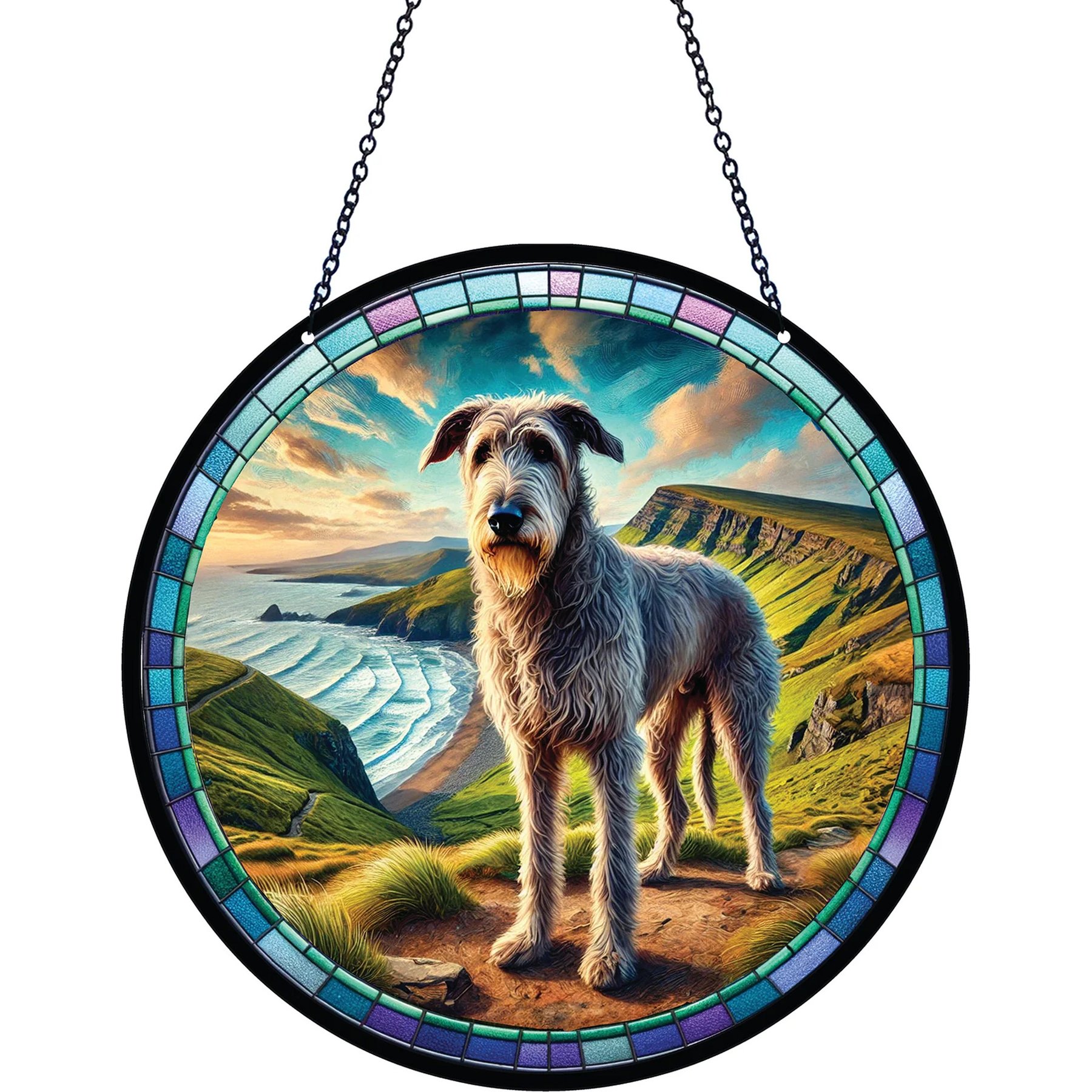 d'ears Irish Wolfhound Suncatcher