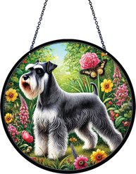 d'ears Mini Schnauzer Suncatcher