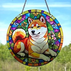 d'ears Shiba Inu Suncatcher slide 2 of 2
