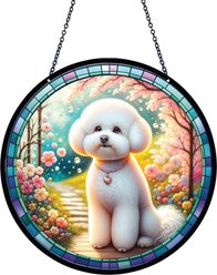 d'ears Fancy Bichon Frise Suncatcher