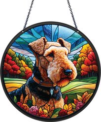 d'ears Airedale Terrier Suncatcher