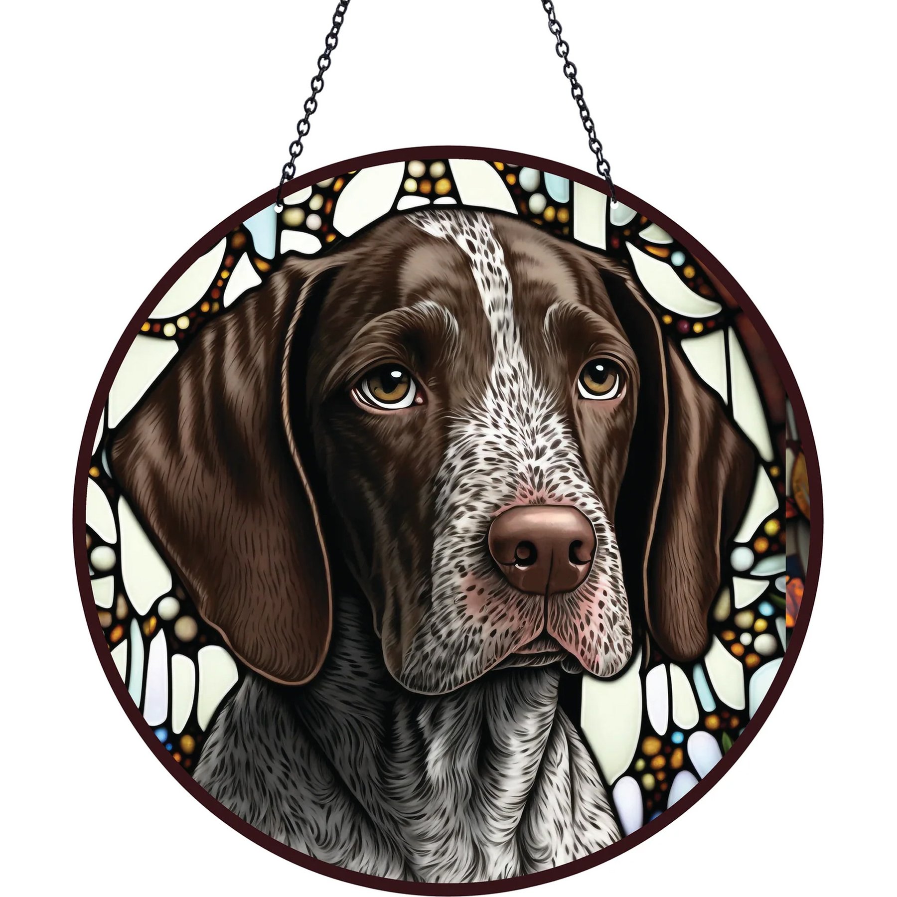 d'ears German Shorthair Pup Suncatcher