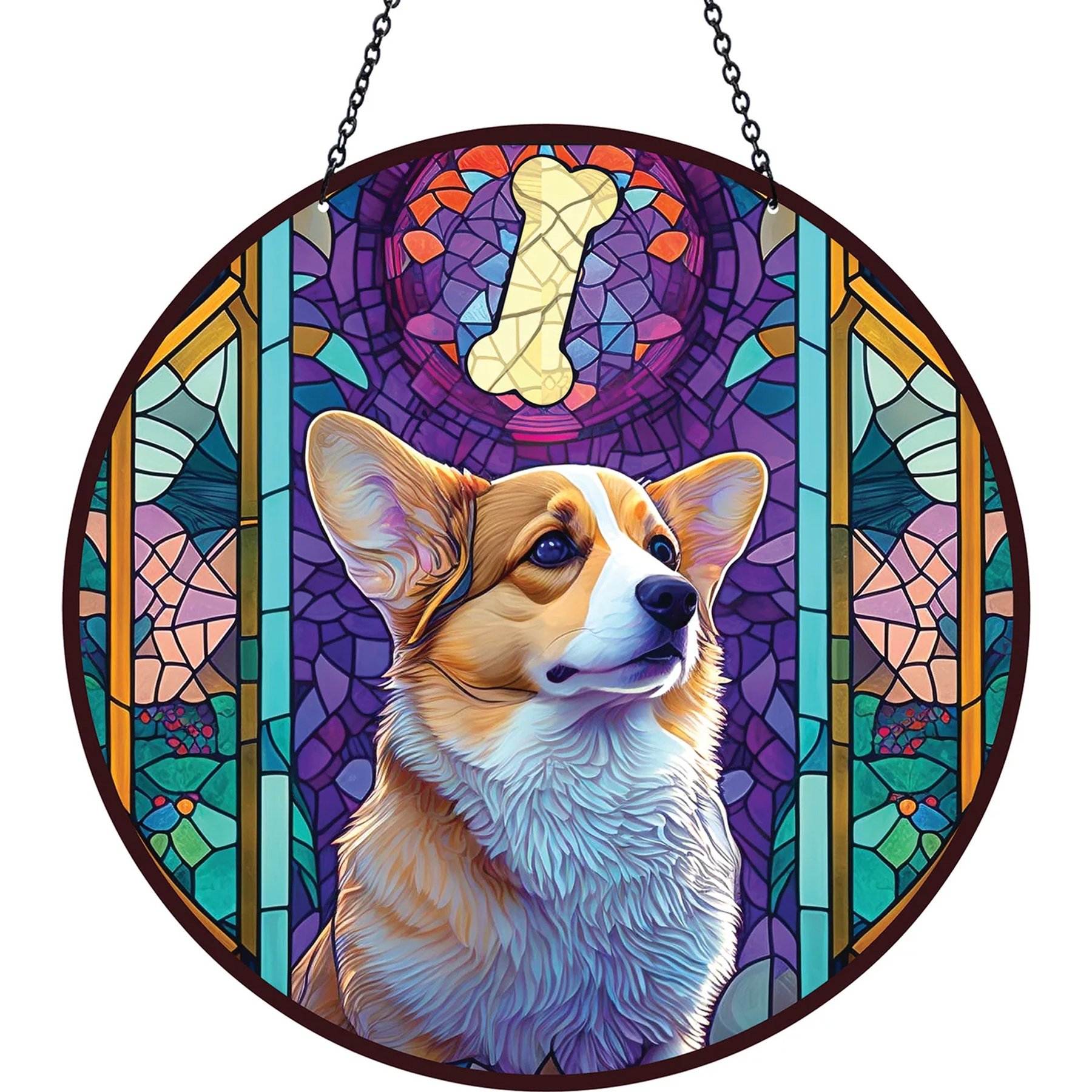 d'ears Corgi Suncatcher