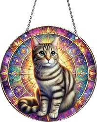 d'ears Tabby Cat Suncatcher