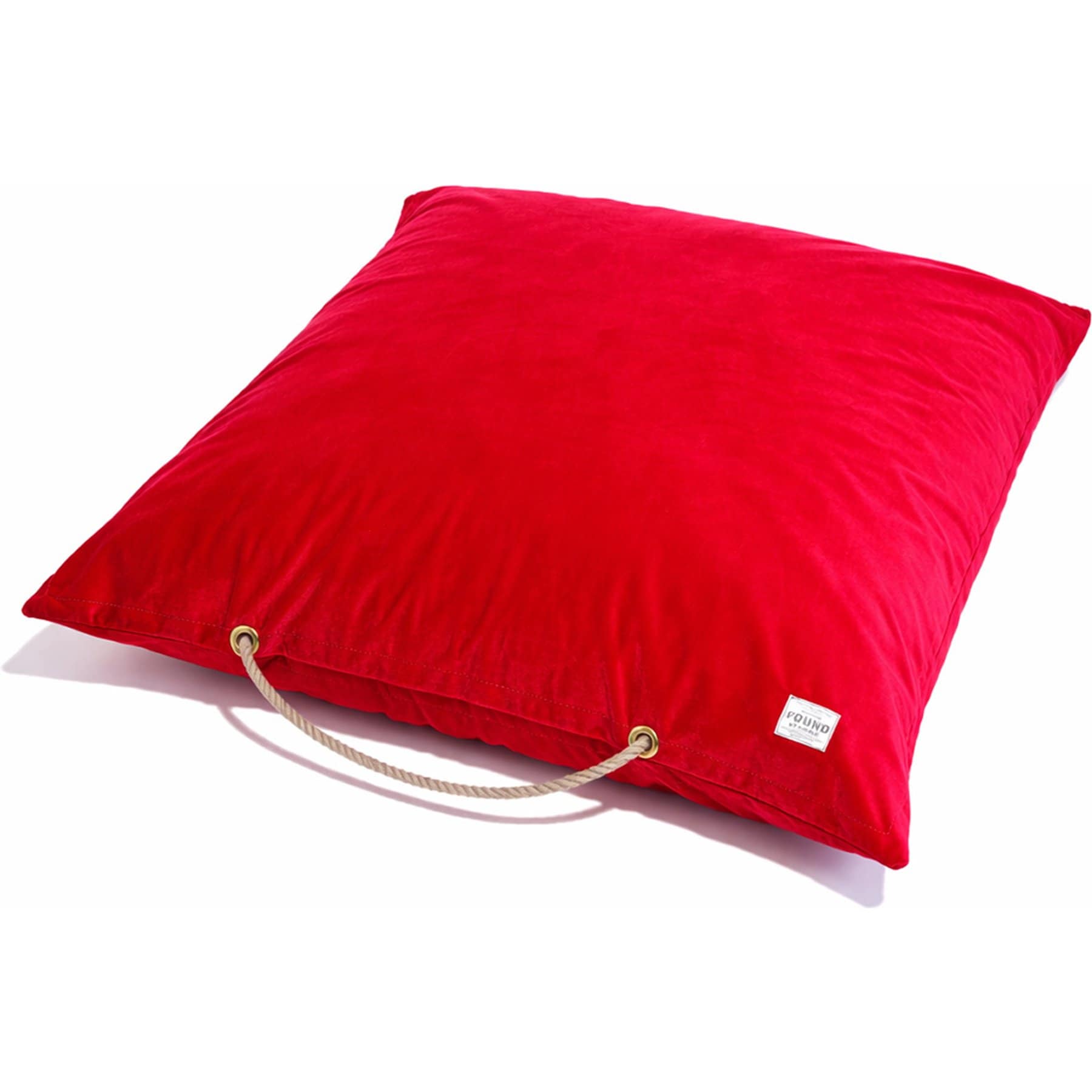 Found My Animal Velvet Pillow Dog Bed, Red, Medium
