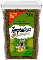 Temptations MixUps Catnip Fever Flavor Soft & Crunchy Cat Treats, 30-oz tub