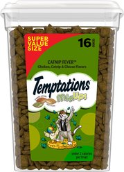 Temptations MixUps Catnip Fever Flavor Soft & Crunchy Cat Treats, 16-oz tub