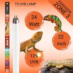 Reptile Systems T5 Ferguson Zone 3 12% HO UVB Desert Reptile Lamp, 22-in, 24-watt
