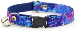 Made By Cleo Neon Nebula Adjustable Cat Collar, 8 to 13-in neck, 1/2-in wide