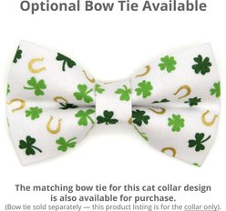 Made By Cleo Lucky Horseshoes Adjustable Cat Collar, 8 to 13-in neck, 1/2-in wide slide 2 of 4