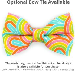 Made By Cleo Groovy Rainbow Adjustable Cat Collar, 8 to 13-in neck, 1/2-in wide slide 2 of 3