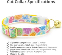 Made By Cleo Egg Hunt Adjustable Cat Collar, 8 to 13-in neck, 1/2-in wide slide 2 of 4
