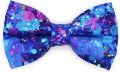 Made By Cleo Neon Nebula Bow Tie for Small Dogs & Cats