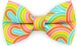 Made By Cleo Groovy Rainbow Bow Tie for Small Dogs & Cats