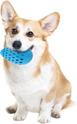 allforpaws Meta Ball Holey Egg Indestructible Dog Toy, Blue, Large: 6.1 x 3.7 x 3.7-in slide 2 of 9