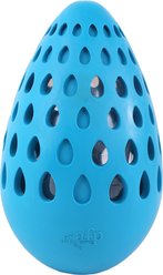allforpaws Meta Ball Holey Egg Indestructible Dog Toy, Blue, Medium: 4.7 x 3 x 3-in slide 2 of 9