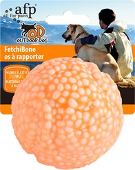 allforpaws Outdoor FetchiBall Dog Toy, Orange