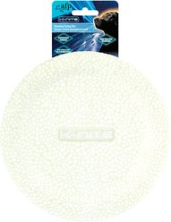 allforpaws Knite Glowing Flying Disc Dog Toy, White, 9.3 x 9.3 x 1.4-in