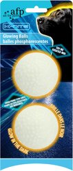 allforpaws Knite Glowing ETPU balls Dog Toy, White, 2 count