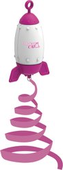 allforpaws Mordern cat-AstroMeow Cat Toy, Rose Red, 3.5 x 3.5 x 5.5-in