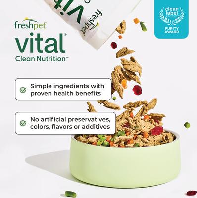 Show full view: Freshpet Vital Shredded Chicken Recipe with Sweet Potatoes & Carrots Fresh Dog Food, 4.5-lb bag slide 7 of 9
