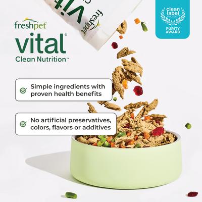 Show full view: Freshpet Vital Beef & Lamb Grain-Free Fresh Dog Food, 5.5-lb bag slide 7 of 9