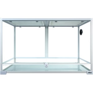 REPTI ZOO Full Tempered Glass Double Swing Doors Reptile Terrarium