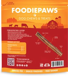 Foodiepaws 6-in Jumbo Beef Bully Sticks Dog Treats, 10 count slide 2 of 8