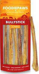 Foodiepaws 12-in Jumbo Beef Bully Sticks Dog Treats, 5 count