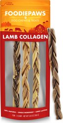 Foodiepaws 12-in Lamb Collagen Sticks Natural Dog Chew Treats, 3 count slide 1 of 8
