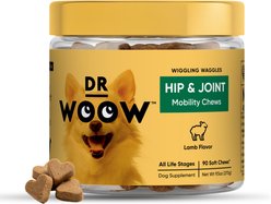 Dr Woow Hip & Joint Lamb Flavored Soft Chew Joint Supplement for Dogs, 90 count slide 1 of 9