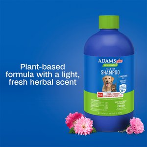 ADAMS Botanicals Flea & Tick Shampoo for Dogs & Cats, 16-fl oz bottle