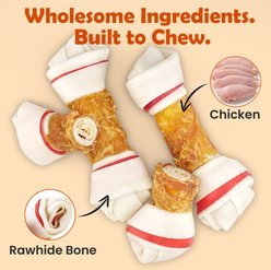 PetPuro Chicken Wrap Bones Dog Treats, 10.6-oz bag slide 2 of 9