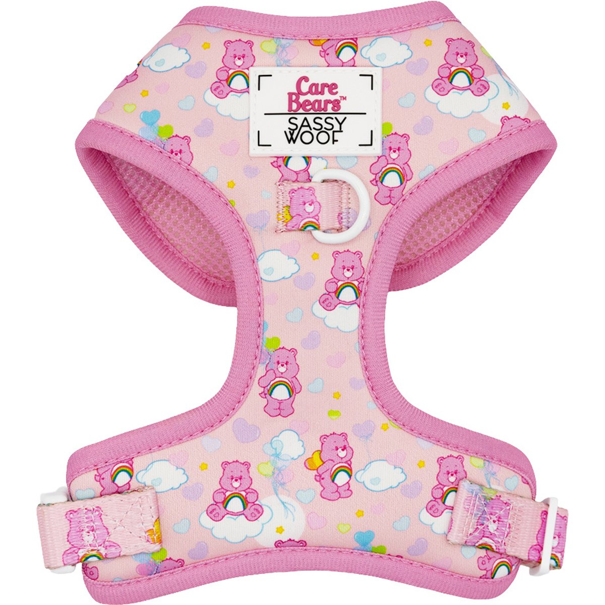 Sassy Woof Care Bears Cheer Bear Adjustable Dog Harness, Medium: 18 to 25-in chest