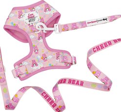 Sassy Woof Care Bears Cheer Bear Dog Harness & Leash, Medium: 18 to 25-in chest