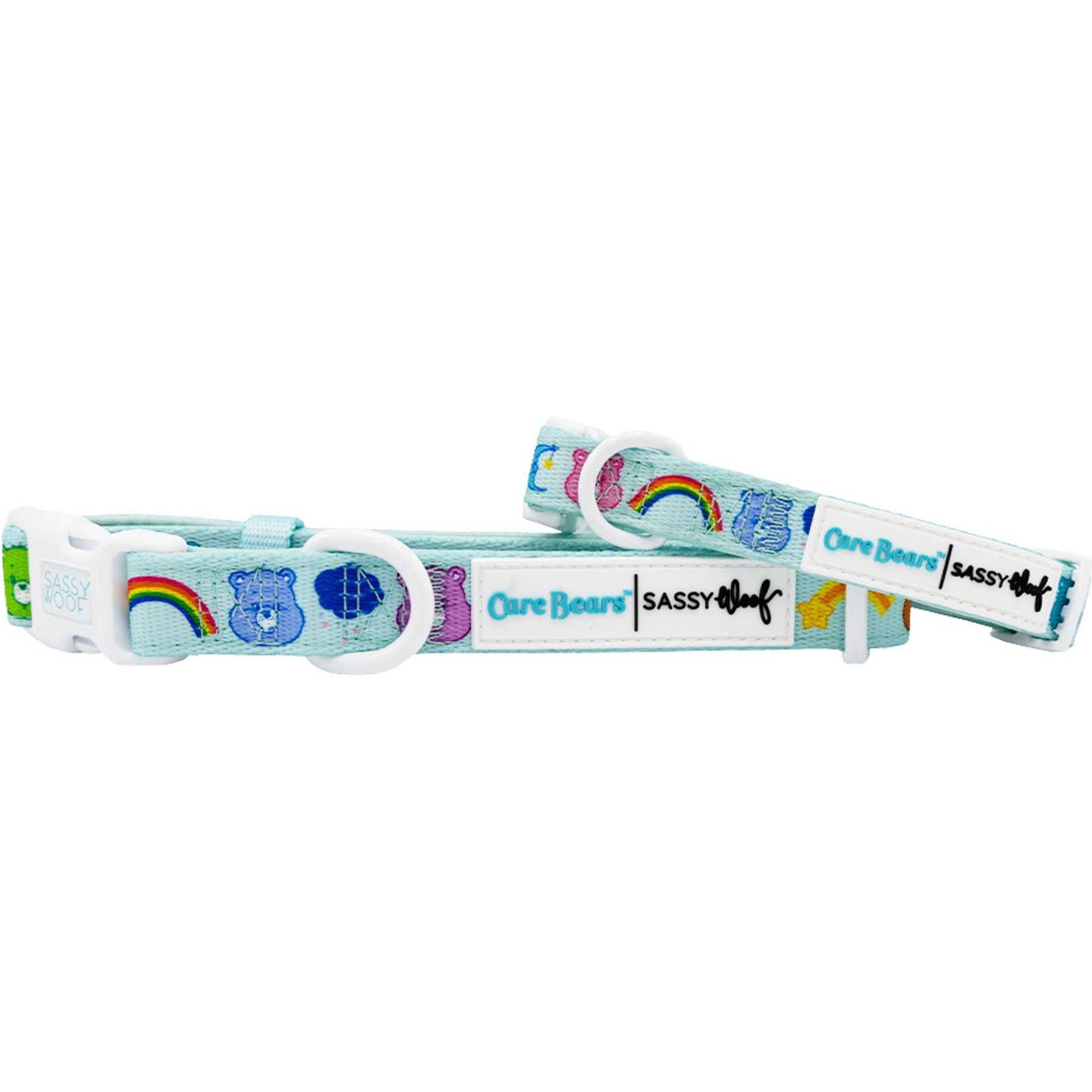 Sassy Woof Care Bears Care-a-Lot Dog Collar, X-Small: 9.5-in neck, 1/3-in wide