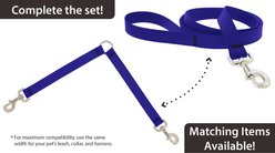 LupinePet Waterproof BioThane Dog Leash Coupler, Jet Black, 24-in long, 1-in wide slide 2 of 7