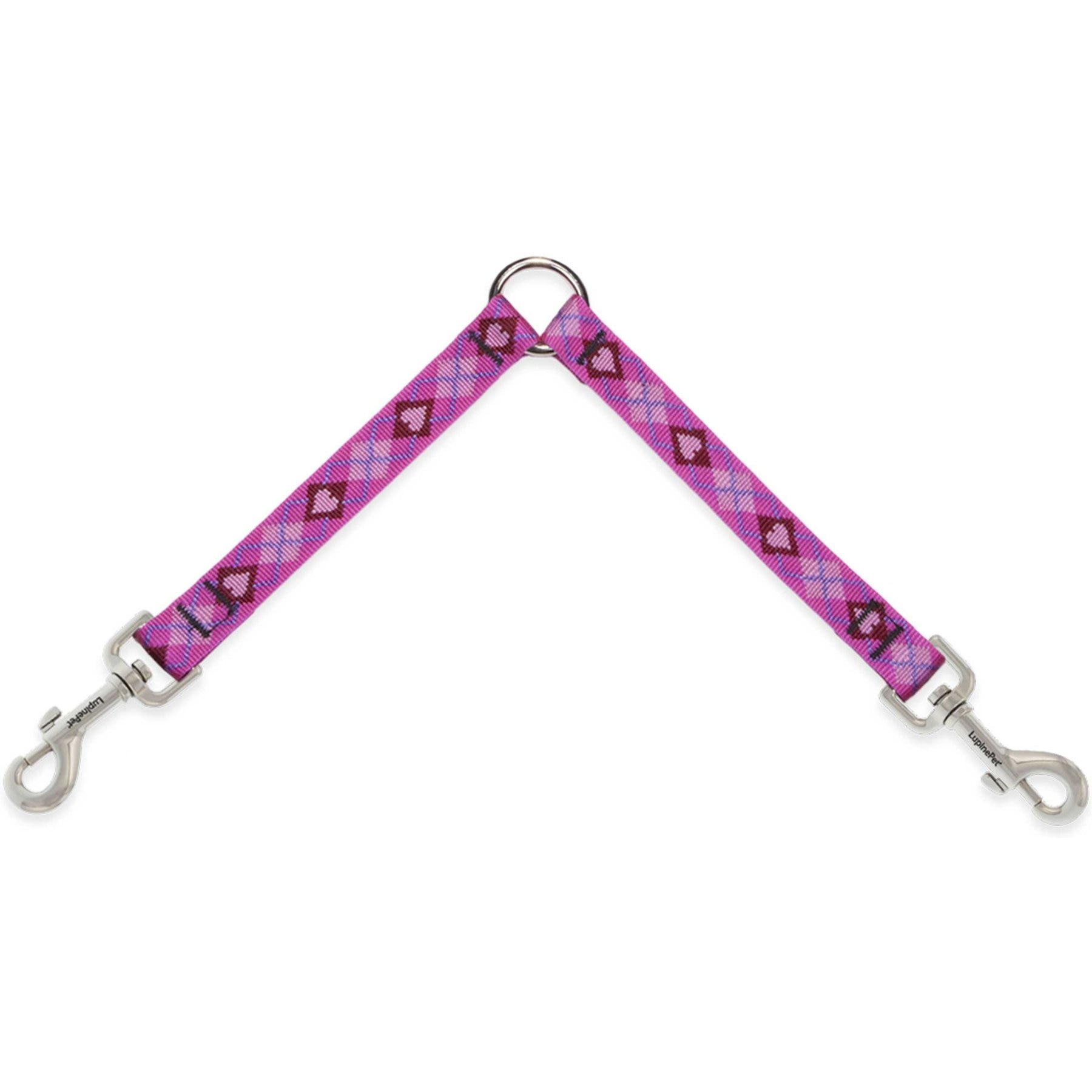 LupinePet Popular Picks Original Design Puppy Love Dog Leash Coupler, 24-in long, 3/4-in wide
