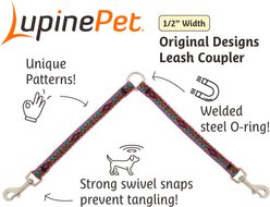 LupinePet Popular Picks Original Design El Paso Dog Leash Coupler, 18-in long, 1/2-in wide slide 2 of 7