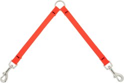 LupinePet Basic Solid Dog Leash Coupler, Blaze Orange, 18-in long, 1/2-in wide