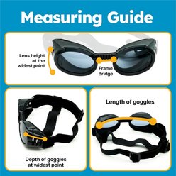 PetSpex Adjustable Strap Dog Sunglasses, Black, X-Small slide 2 of 9